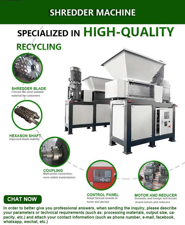 Industrial Shredder Machine for Waste Metal Plastic Wood Pallet Shredding